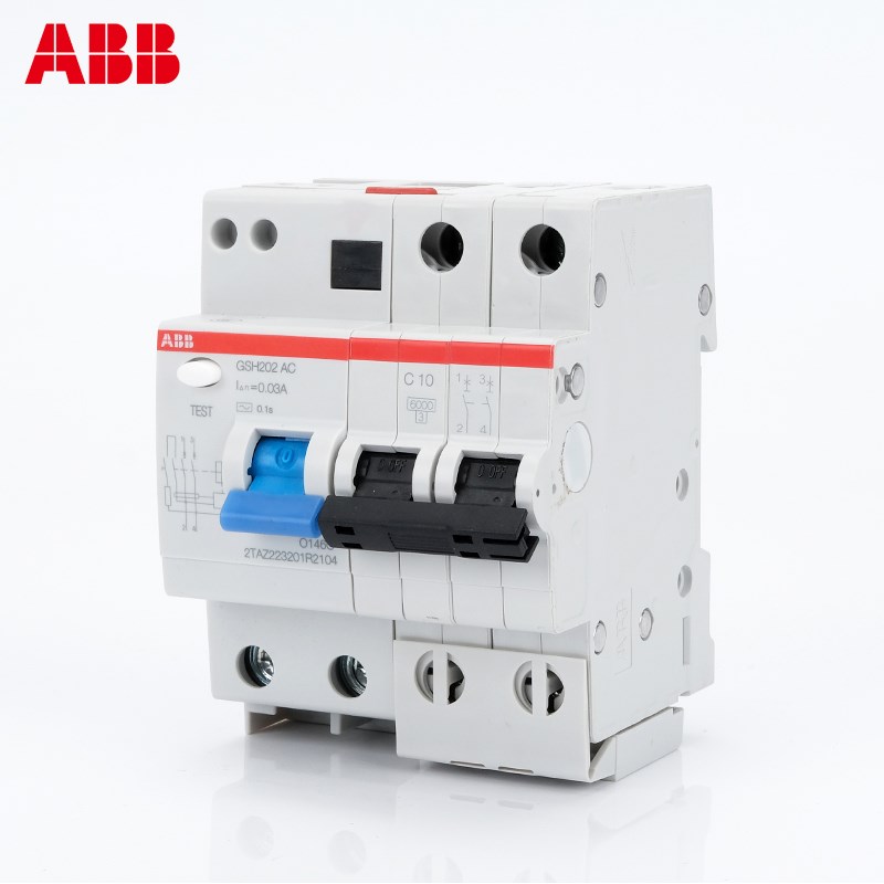 ABB漏电保护器GSH201 202 203 204空气开关1P+N空开2P断路器3P 4P