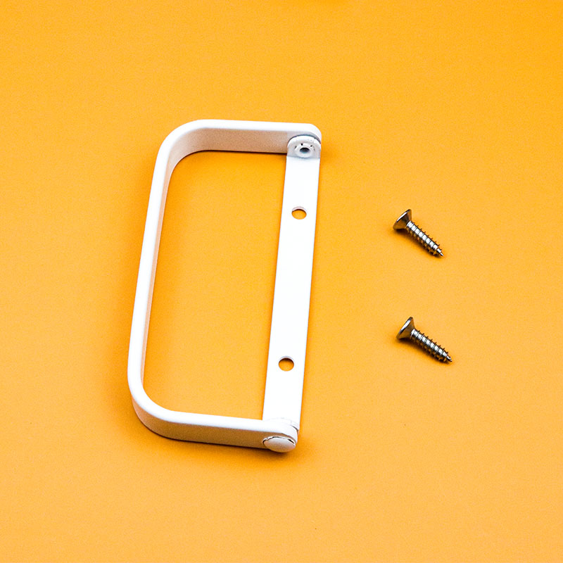 小折叠门拉手铝合金卫生间折叠门明装暗装玻璃拉手无下轨开关执手