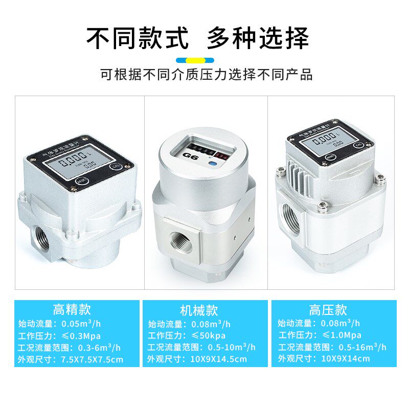 气体流量计天然气液化气空气氩气压缩空气电子数显防爆罗茨流量计