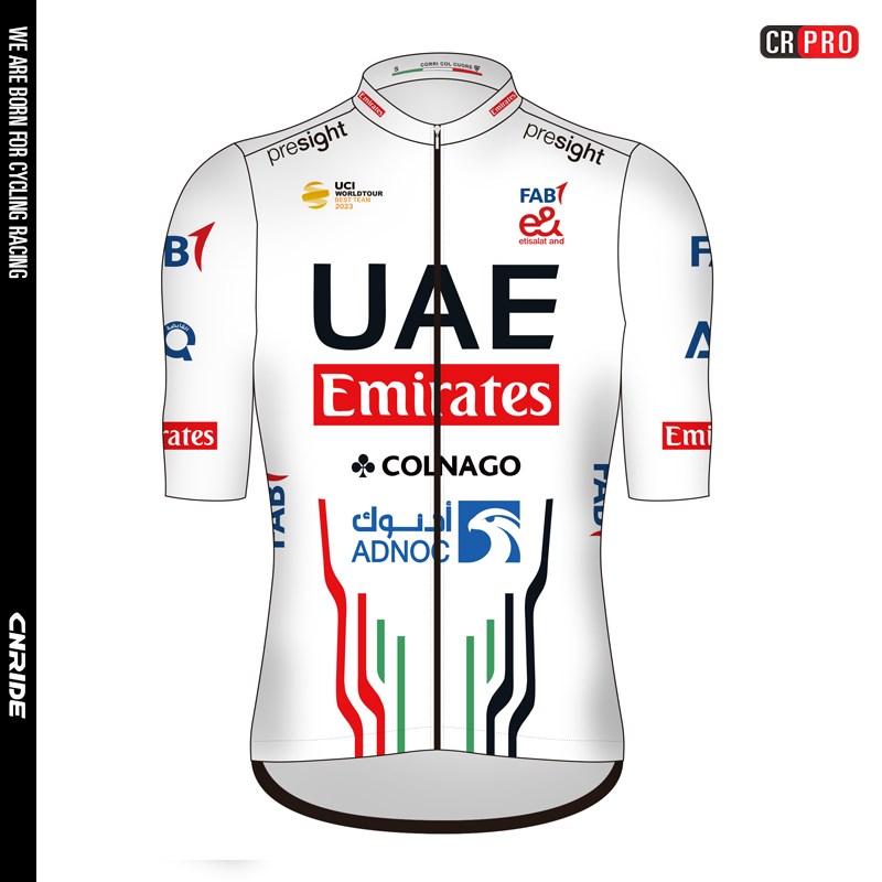 UAE夏季新款赛季环法车队短袖骑行服Pro竞技版自行车赛车队上衣