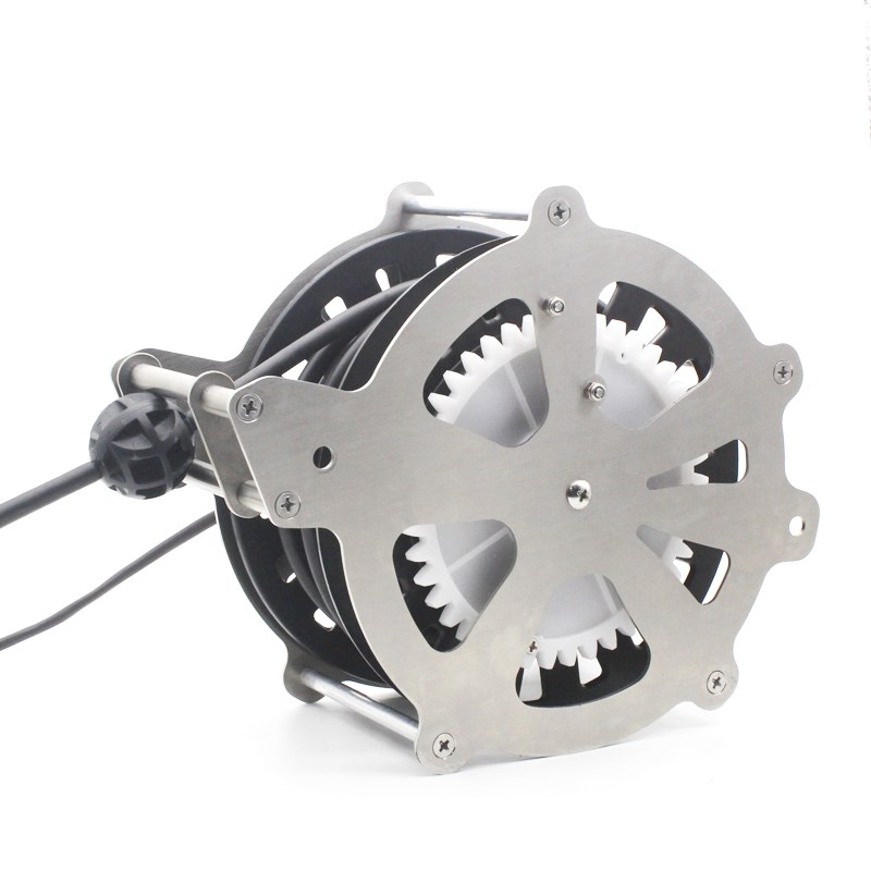 网络监控一体线自动伸缩卷线盘三芯电源线收线器绕线盘自锁收线盘