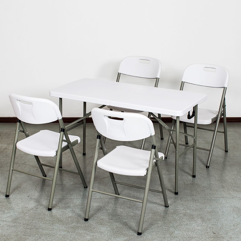 一米二折叠桌可升降地摊摆摊桌子简易出租屋长方形餐桌家用便携式