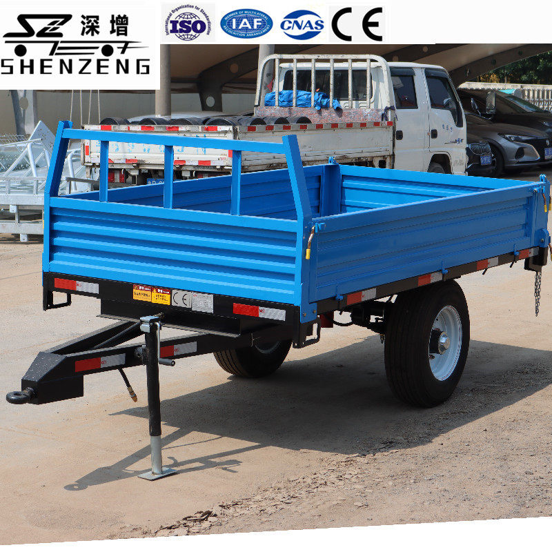 3吨农用拖拉机后卸自卸拖斗车