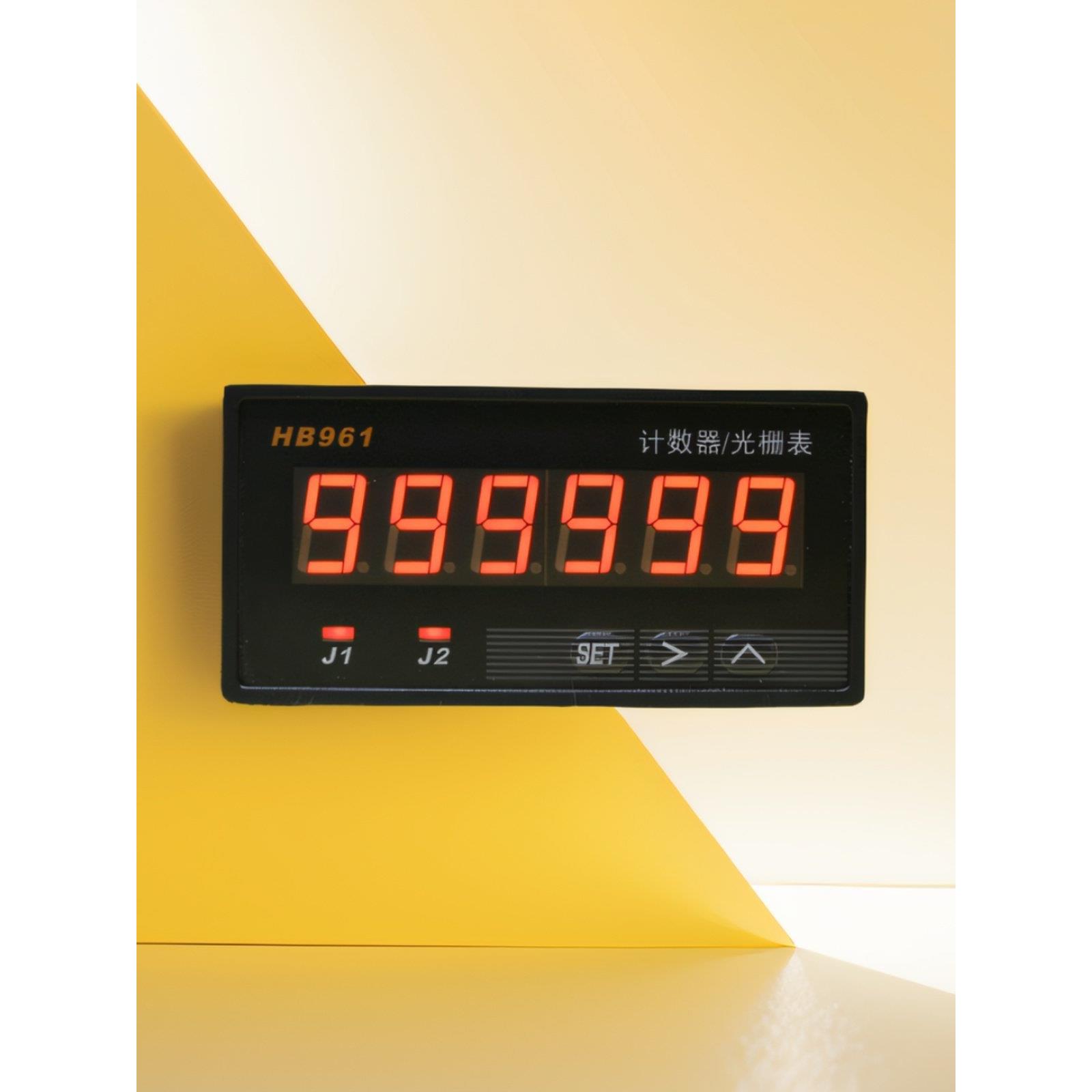 计米器高精度滚轮式电子数显封边机计数记米器HB961绕线机 光栅表