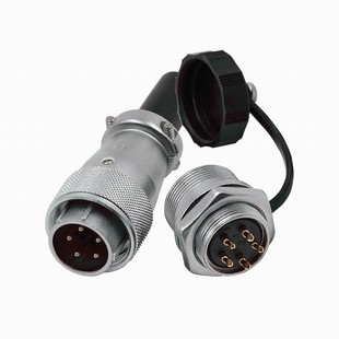 5芯6芯7芯9芯12芯TQ 威浦航空插头插座WS20 ZM后螺母插座