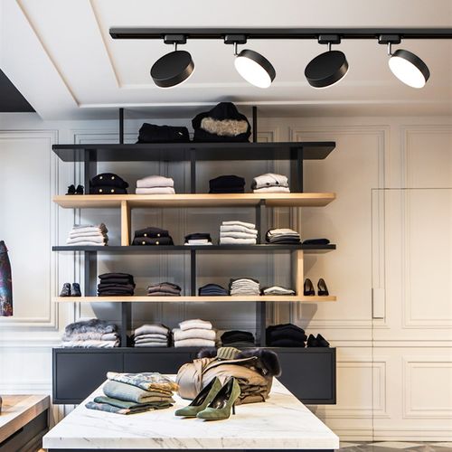 散光轨道灯led射灯服装店直播间照明店铺商用导轨式超亮补光筒灯