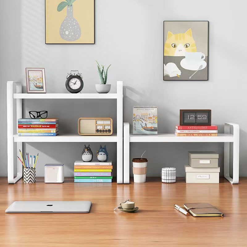 置物架桌面收纳神器多层书架学生桌上置物架子办公室电脑桌分层柜