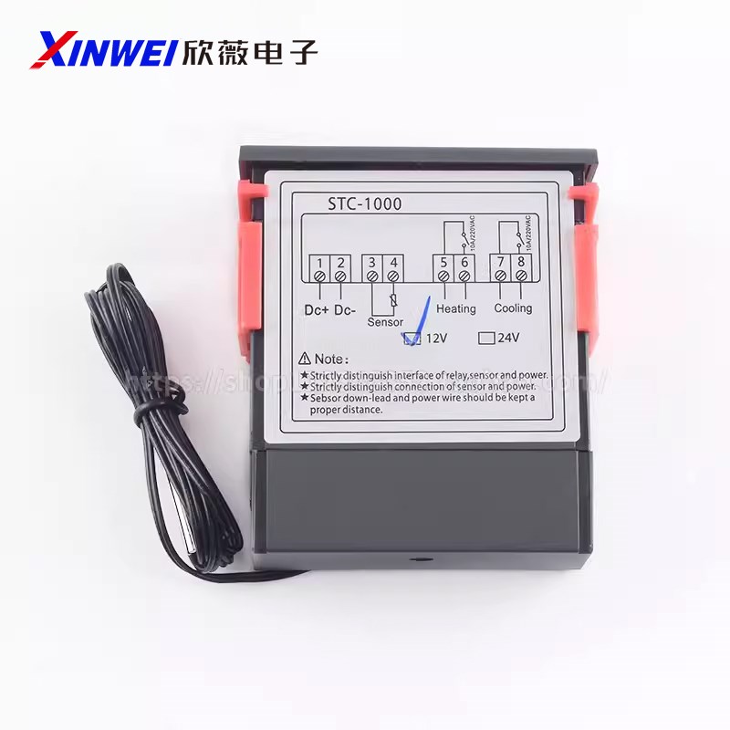 STC-1000智能数显温控仪冰箱柜恒温自动温控开关微电脑温度控制器