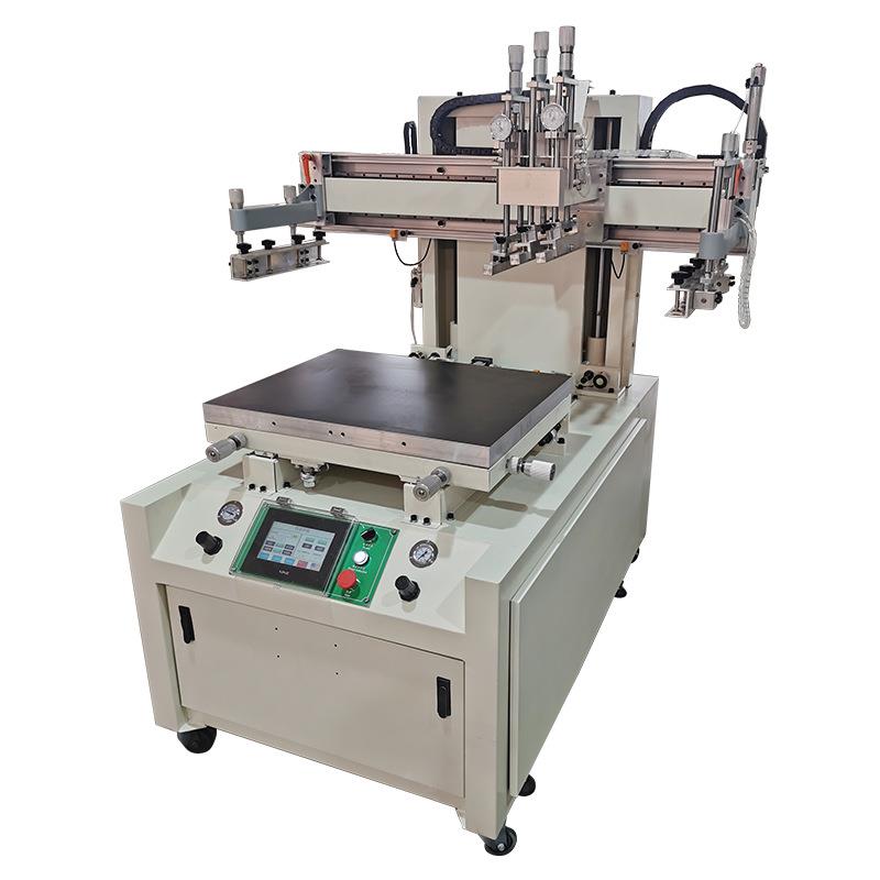 全新4060伺服跑台丝印机前后跑台式印刷机半自动平面网印机