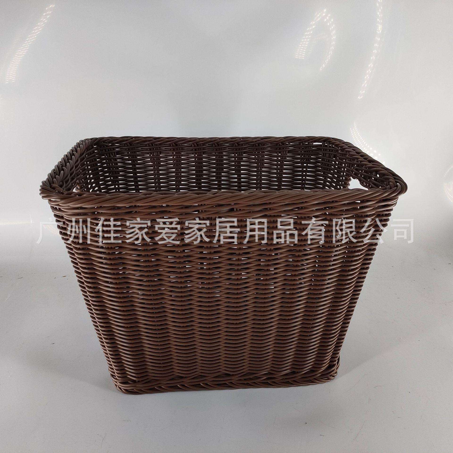 广州佳家爱仿藤编织洗衣篓脏衣服收纳筐长方酒店用品毛巾筐收纳篮