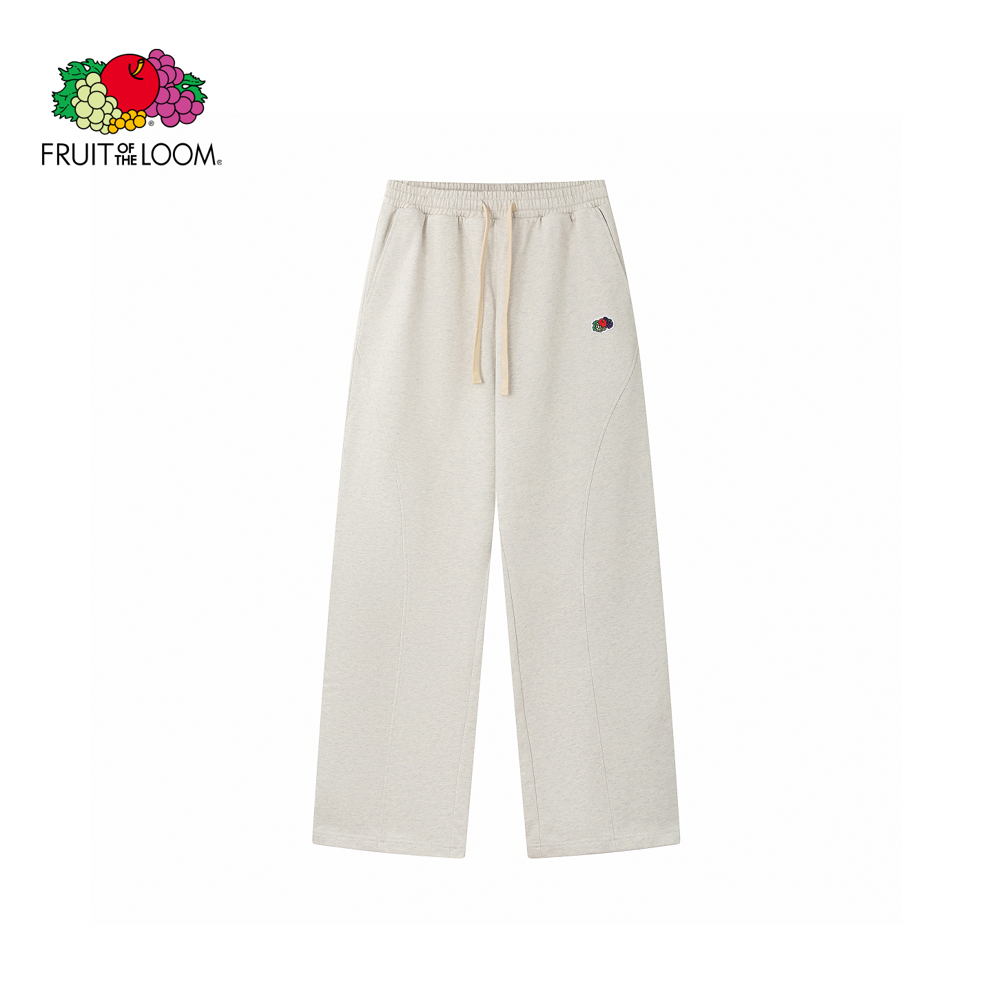 「鲜果布衣·新品上市」2026春季新款男女卫裤纯棉加厚运动阔腿裤