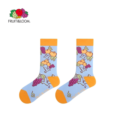 鲜果布衣新年限定耐磨中筒棉袜