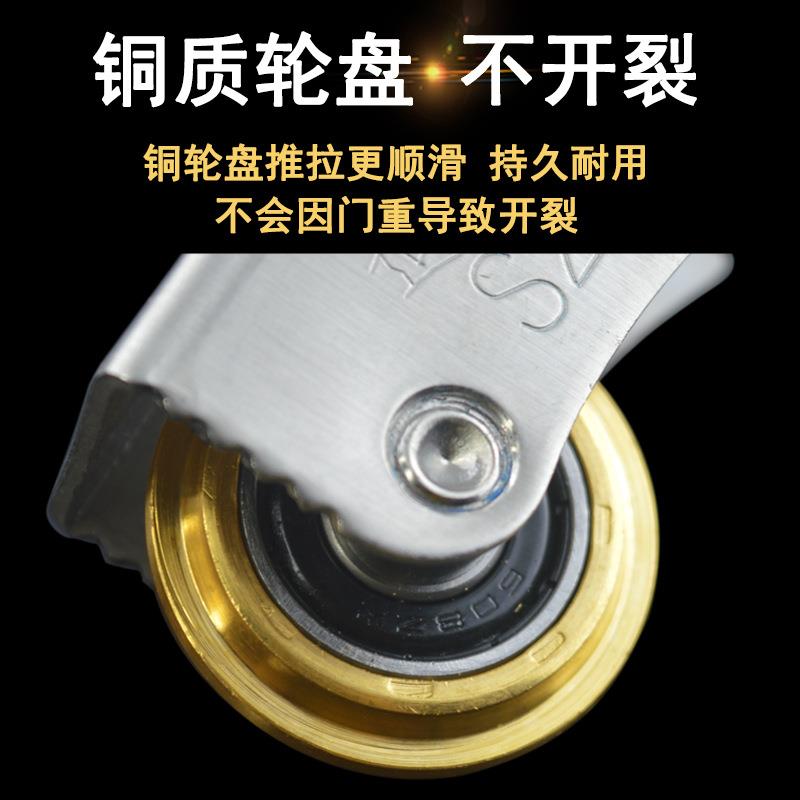 移门滑轮钛合金隔断门单凸轮重型单轨道不锈钢推拉浴室门凹槽轮
