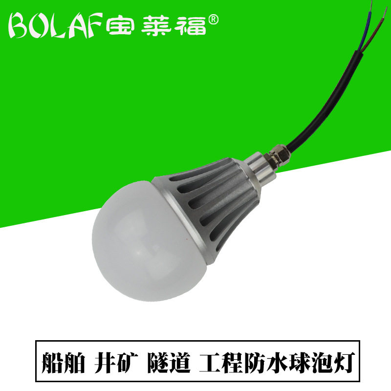 机床灯车床LED灯泡12V36V48V工矿船泊用灯冷库灯防水渔作业球泡灯