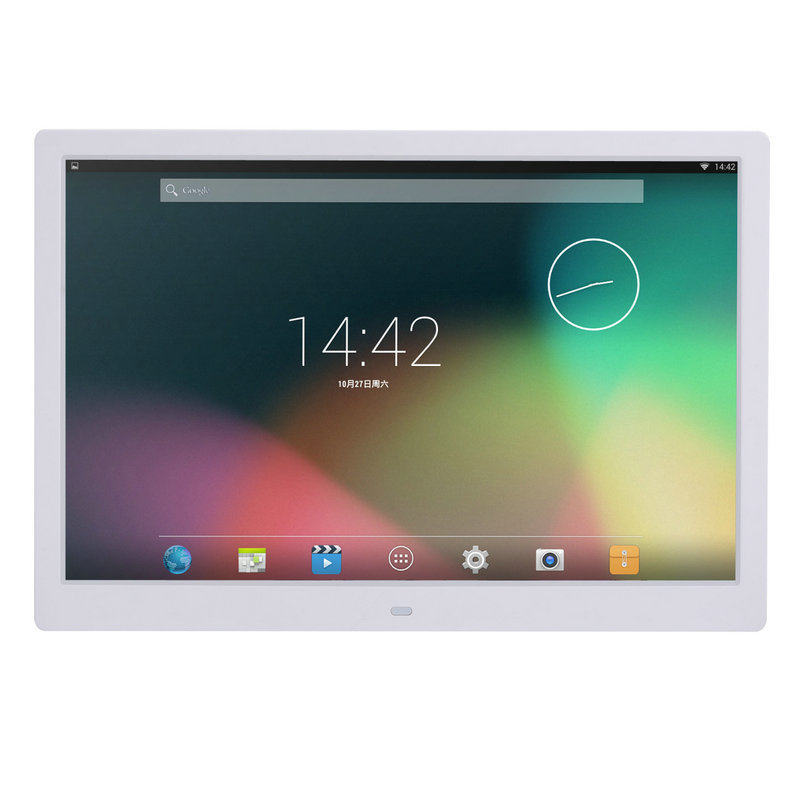 热销网络广告机 支持高清视频  15寸WIFIF数码相框 一件起批