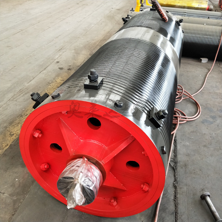 Φ500×2700双梁起重机提升滚筒启闭机电动葫芦开闭钢丝绳卷筒