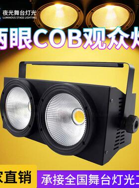 200W双眼观众灯帕灯暖白双色面光灯LED舞台补光灯婚庆柔光氛围灯