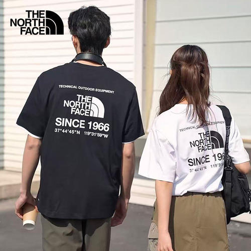 北面户外男女速干短袖吸湿透气T