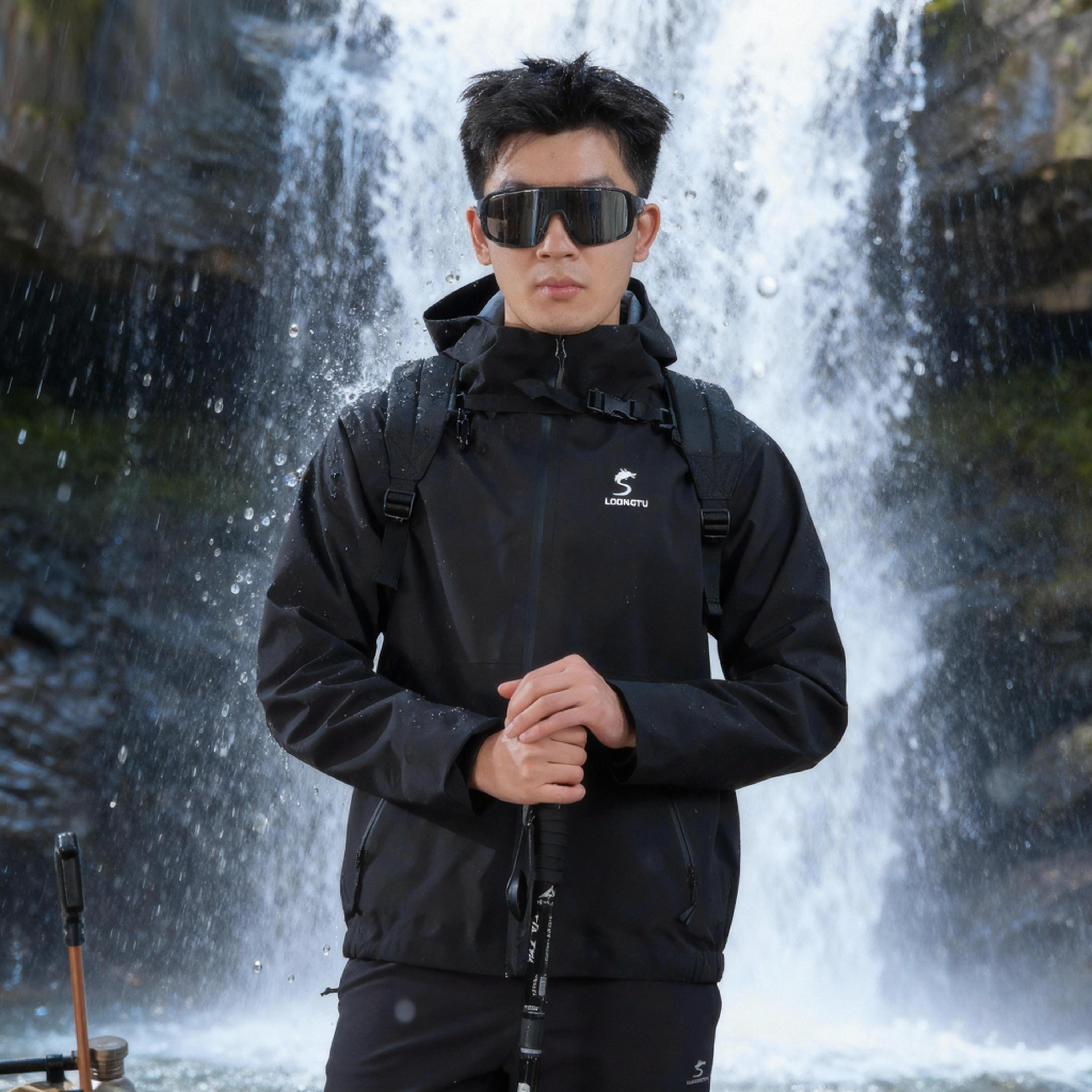 龙途防风防水耐磨轻量压胶冲锋衣