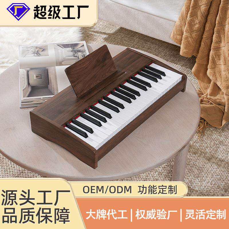 25键37键儿童钢琴音乐玩具宝宝早教电子琴木质电钢琴儿童电子琴