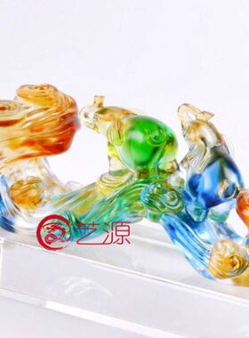 琉璃摆件吉祥如意创意家居饰品商务送客户同事乔迁升迁开业的礼物