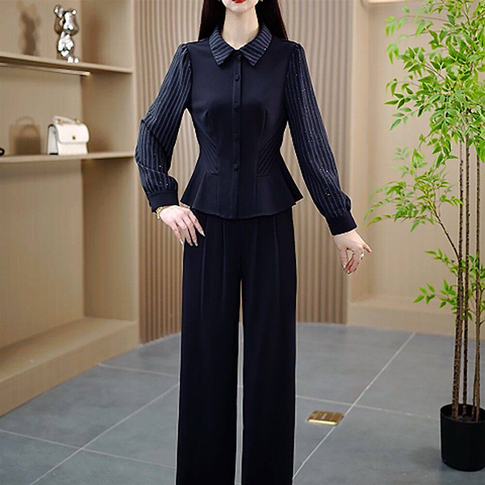 【上衣+裤子】时尚套装高档减龄洋气显瘦妈妈两件套2026秋季女装