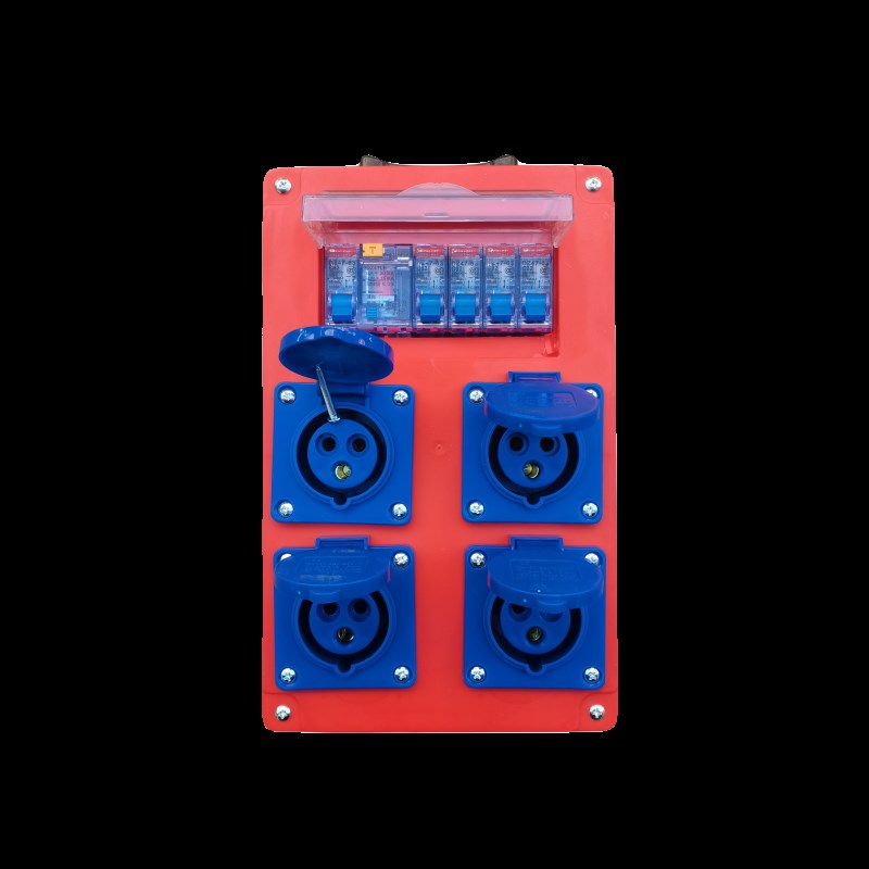 工地临时用电手提箱插座三级箱220V单相防爆工业插10A16A五孔电箱