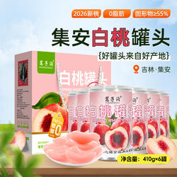 吉林特产东北集安白桃水果罐头食品礼盒整箱桃汁杂果罐头休闲零食