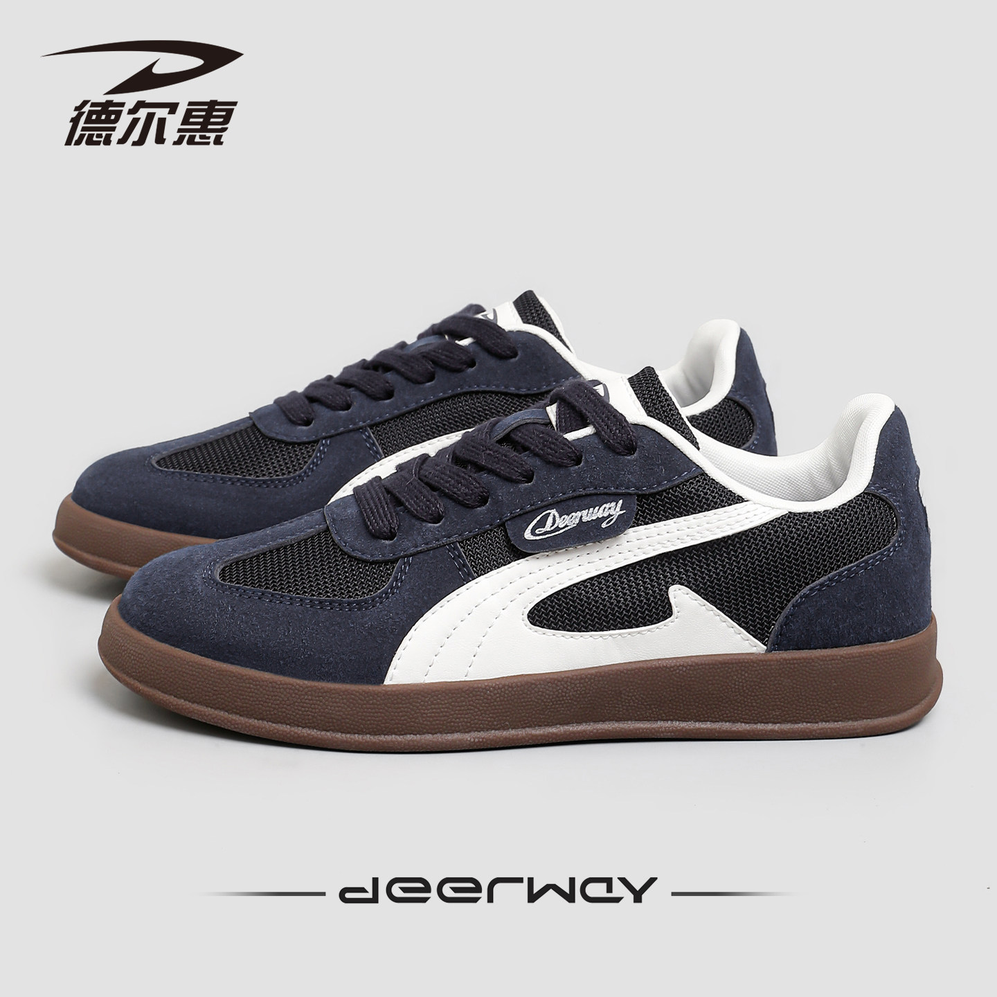 德尔惠2025新款秋季情侣款休闲鞋