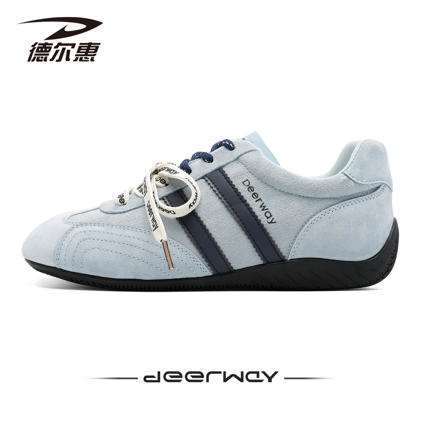 德训鞋女秋季休闲运动复古赛车鞋