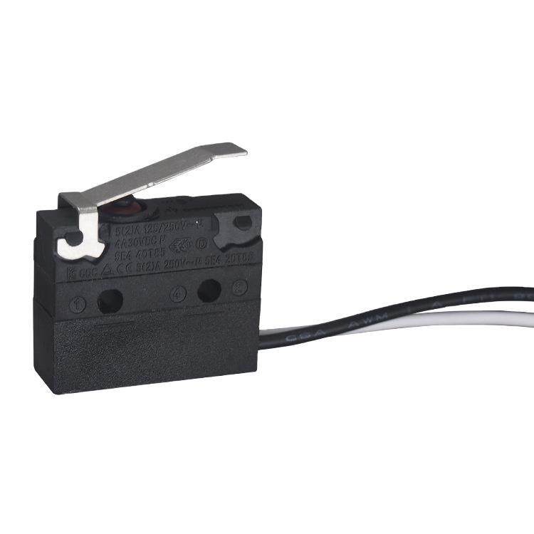 带认证环保微动开关防水WS1带线端子充电 汽车 专用IP67可定制