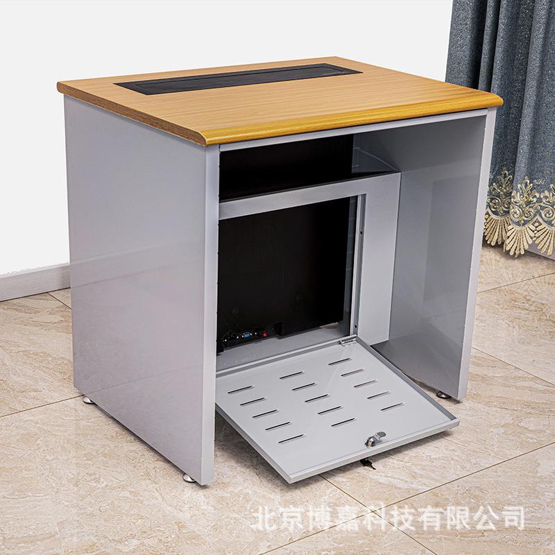工厂销售无纸化会议桌隐藏电脑升降器20/22/24寸液晶显示器升降机