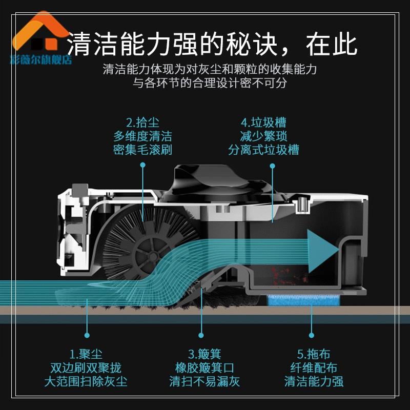 扫拖吸三合一拖把扫地手推式扫把簸箕套装家用笤帚刮水拖地刮一体图片