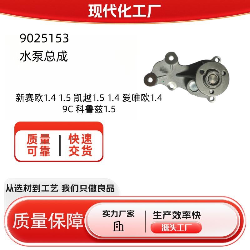 9025153水泵总成 新赛欧1.4 1.5 凯越1.5 1.4 爱唯欧1.4 9C 科鲁