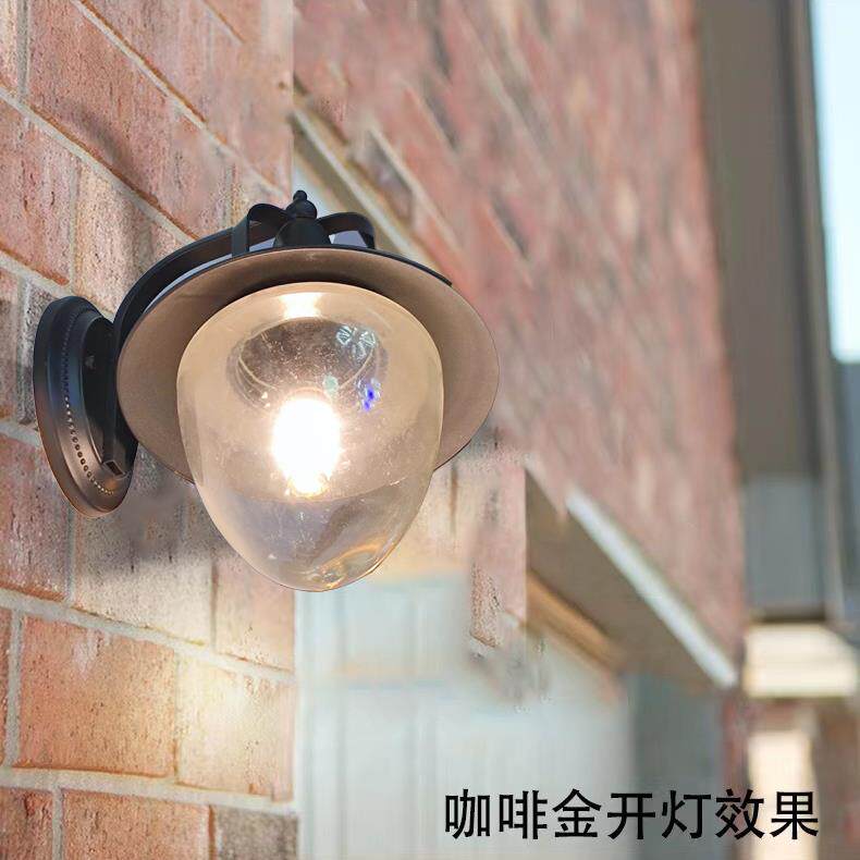 amin户外壁灯防水庭院灯欧式别墅大门墙壁灯接电款田园风格阳台露