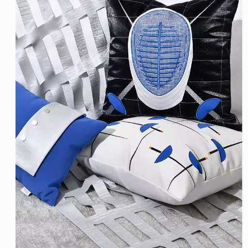 高端现代可爱击剑主题蓝色儿童床品酒店样板间卧室床上用品套件,鲜花速递/花卉仿真/绿植园艺,其它园艺用品,淘宝优惠券,粉丝福利购,淘宝优惠卷