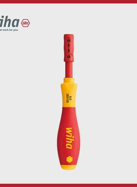 wiha威汉德国  Softfinish&reg;电工绝缘细杆套筒起子34577