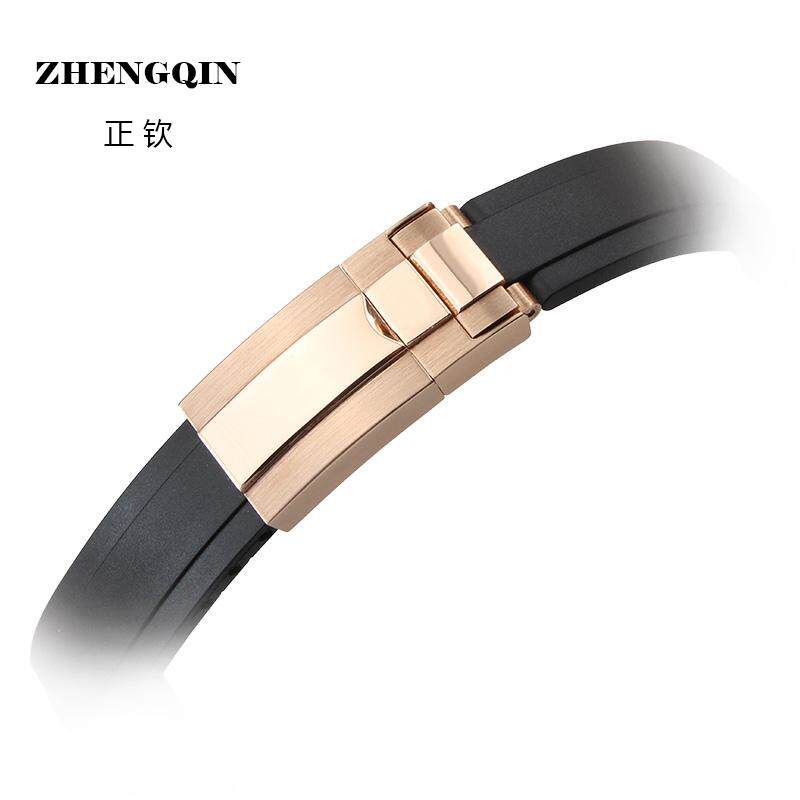 秀贝橡胶表带 男士手表带 适配劳力士新款游艇名仕型116655表带20