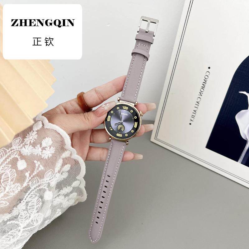 适用华为手表GT5手表带GT4HUAWEI真皮watch5女表带新款gt5Pro42mm