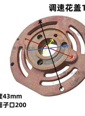 YCT电磁调速端盖132测速电机盖 112160 180 200后盖225调速花盖