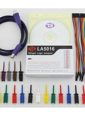 Kingst LA5016 usb 逻辑分析仪 16路全通道 500M采样率 分析仪