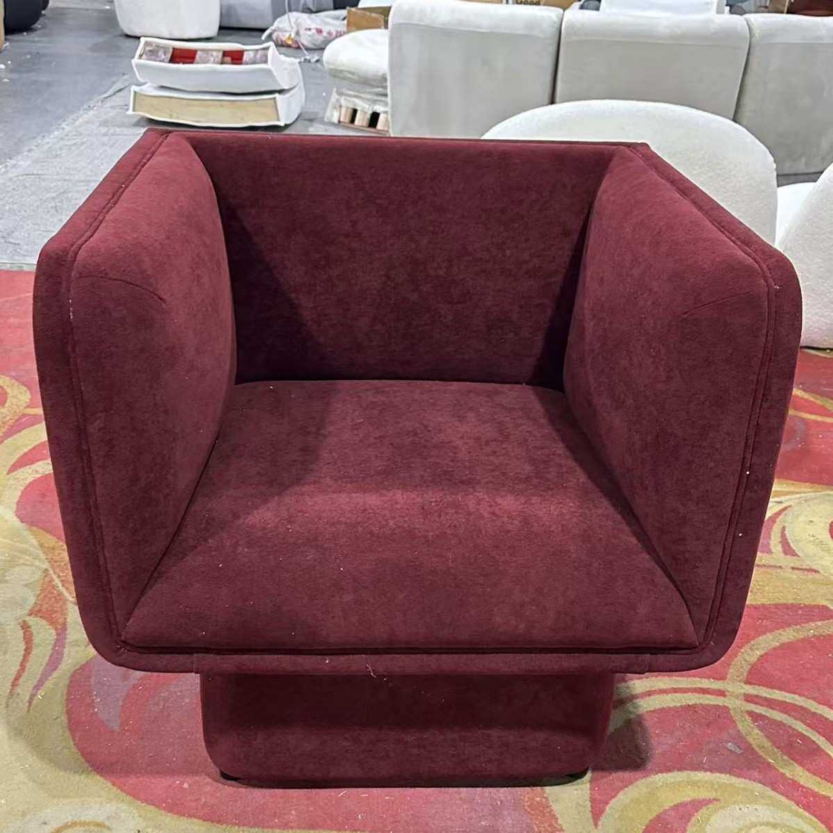 北欧网红服装店客厅单人简约摩登现代设计会展三人克莱因蓝色沙发