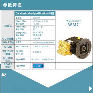 WMC1317 1515意大利博托里尼贝托里尼BERTOLINI高压柱塞水泵