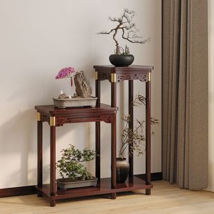 实木花架中式花台阳台家用落地式室内客厅置物架多肉绿萝花盆架子