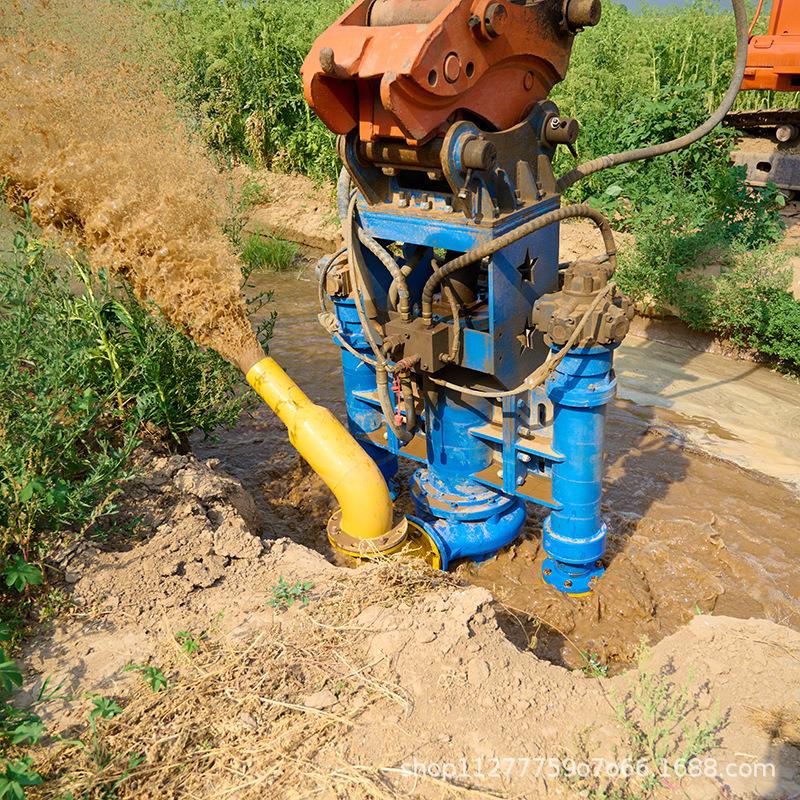 液压泥浆泵河道清淤泵挖掘机清淤泵搅拌钩机泵挖机专用液压渣浆泵