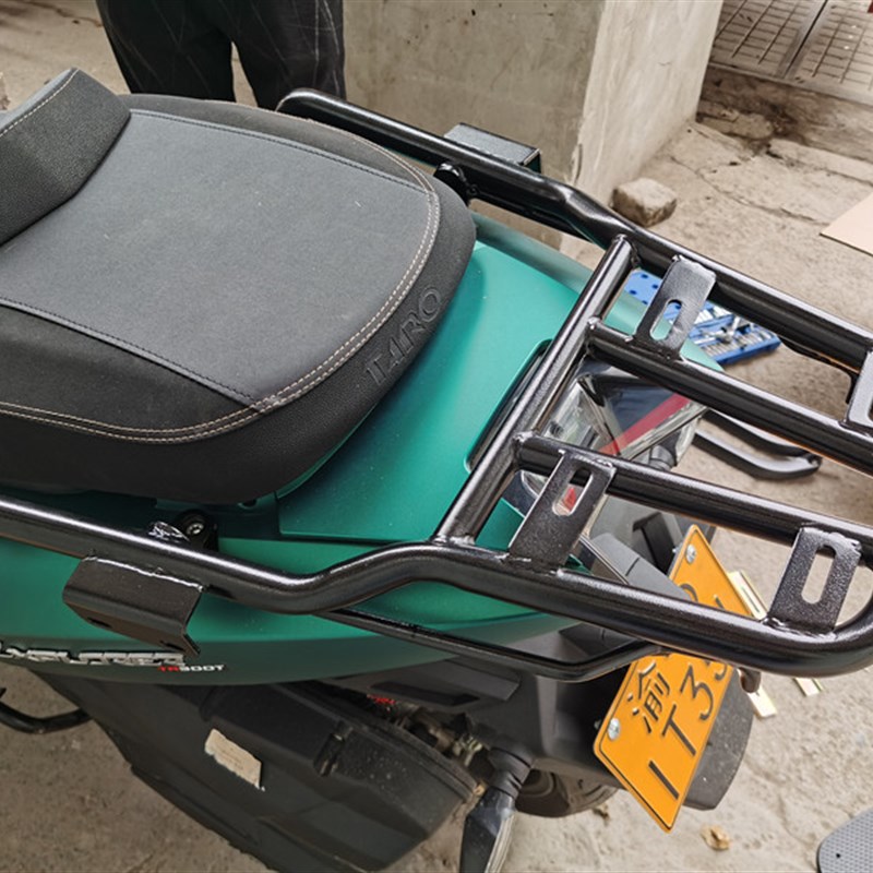 适用于踏板车台荣300单尾架 TR300T后货架 尾箱架 尾翼后衣架改装