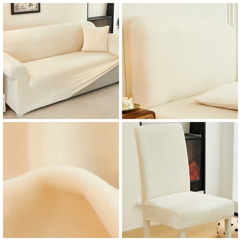 高级加厚万能通用椅子套罩2024保护坐垫靠背皮座实木餐桌板凳毛绒