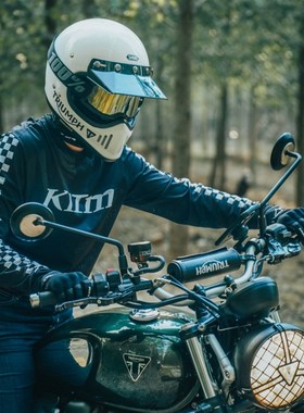 KLTM夏季越野摩托车骑行服森林山地骑行速降服长袖网眼透气速干衣