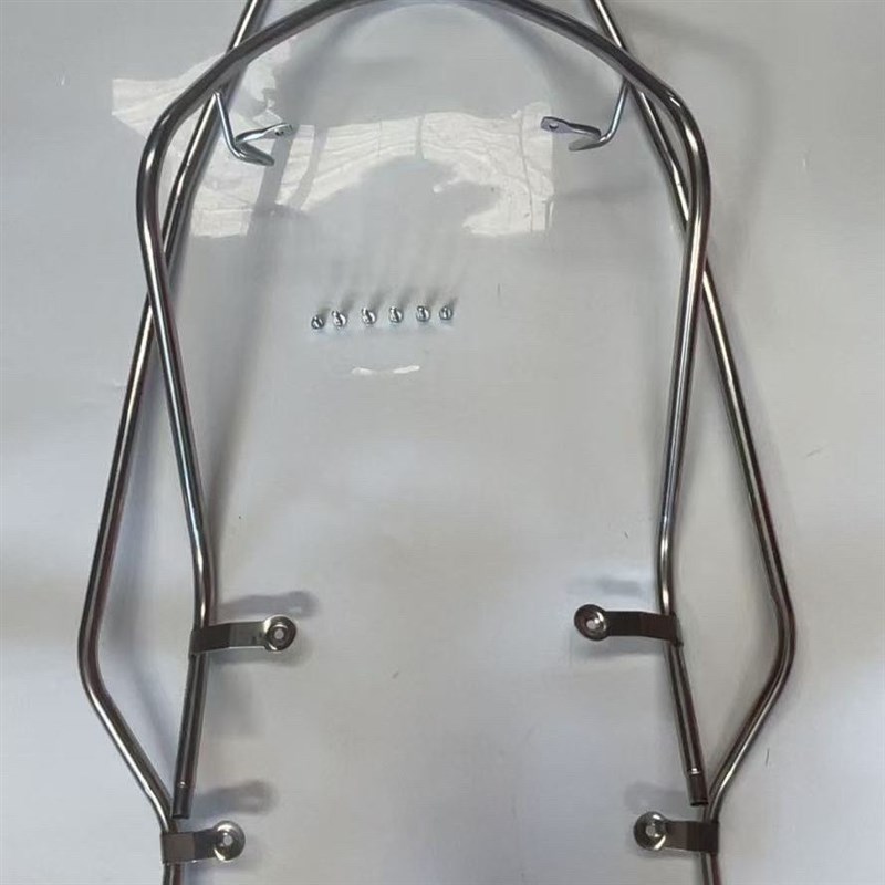 适用五羊本田新喜鲨SCR125保险杠WH125T-14-14A不锈钢护杠保险架