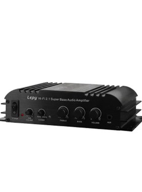 LEPY乐派LP-168S功放2.1声道大功率铝合金外壳12V220V家用黑色